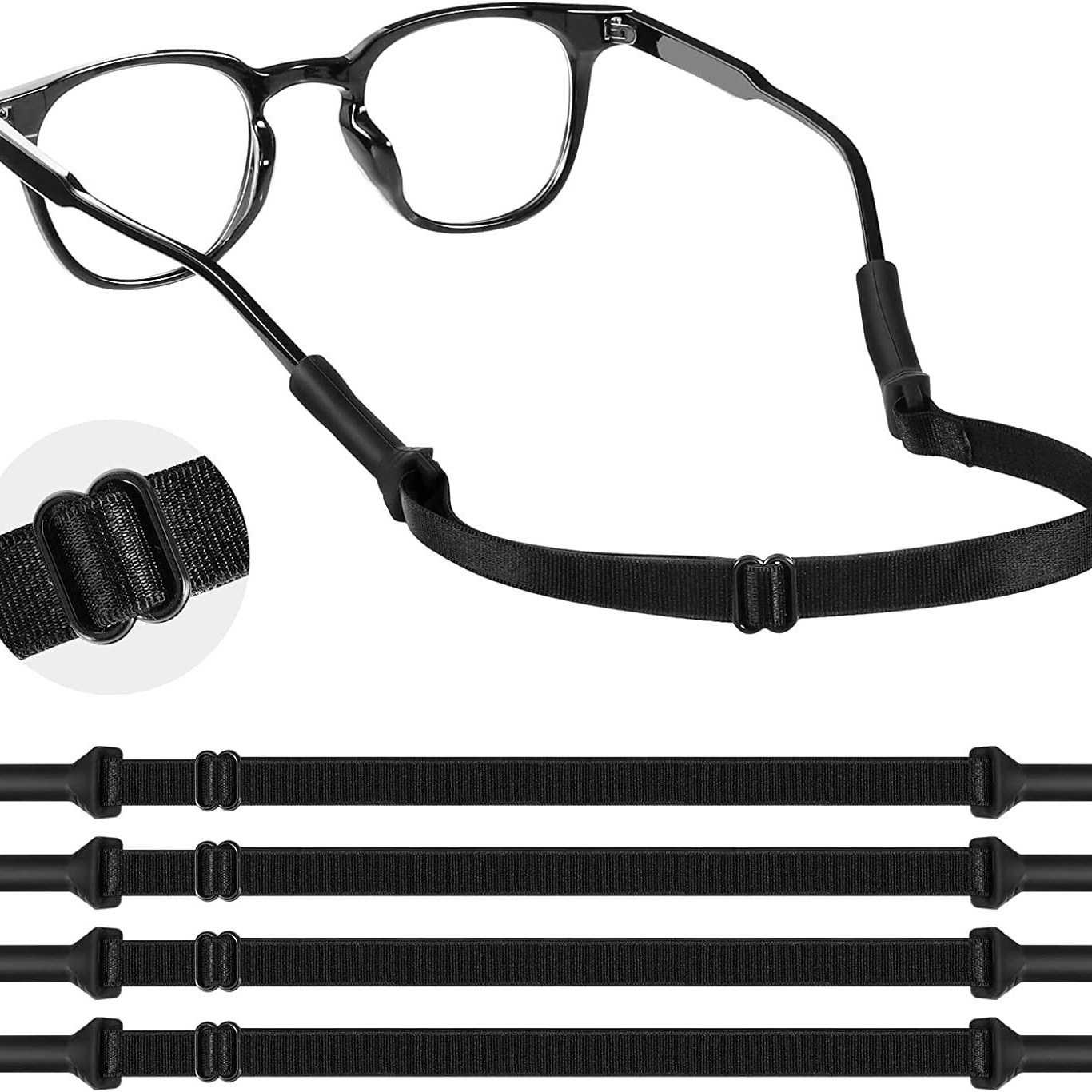 Sunglass Retainer Cord - 4 Adet Yetişkin Gözlük Askıları (8.3-13in)