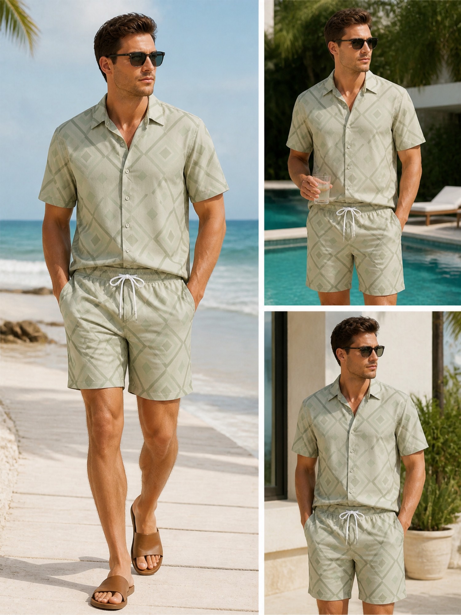 Resort Shirt Floral - Erkek Çiçek Desenli Kısa Kollu Gömlek