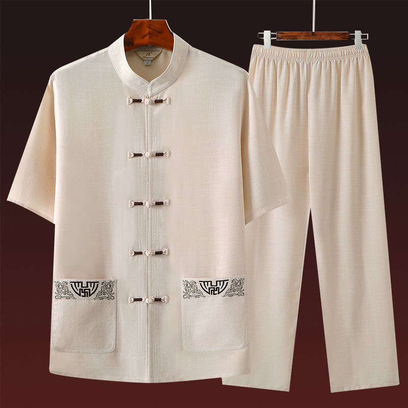 Short Linen Drawstring - 2024 yaz yeni moda düz renk