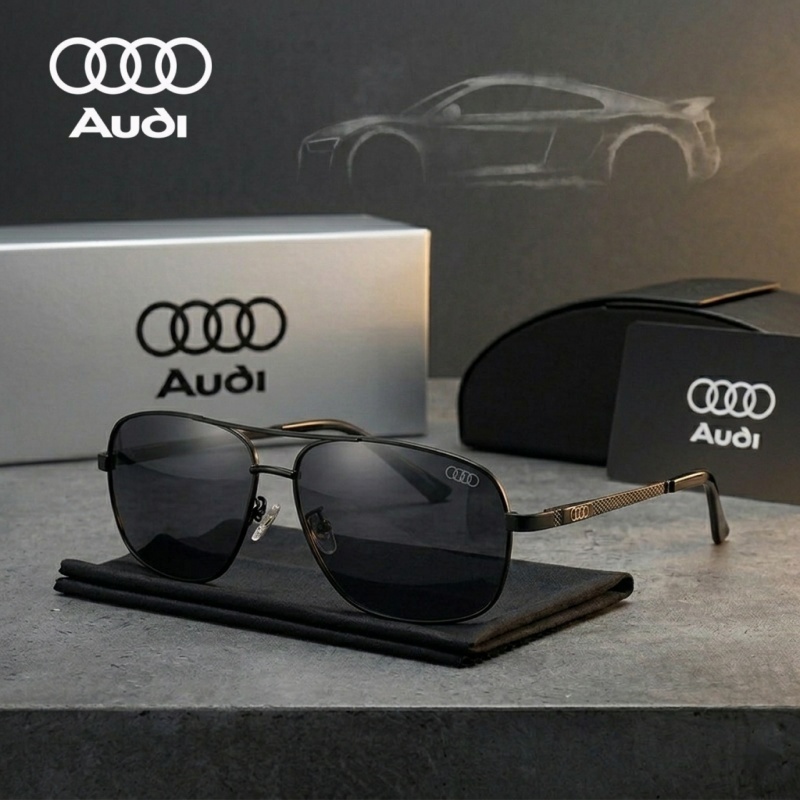 Sunglasses Aviator Polarized - Lüks AUDI Polarize Kare Pilot Güneş