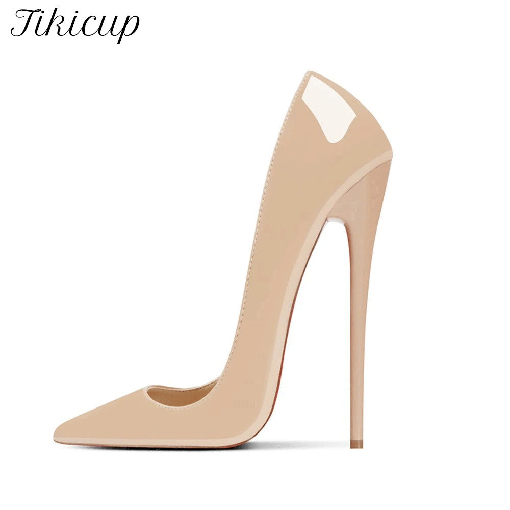 Casual Sandal Leather - Yeni Stil Seksi 16CM Ekstrem Sivri