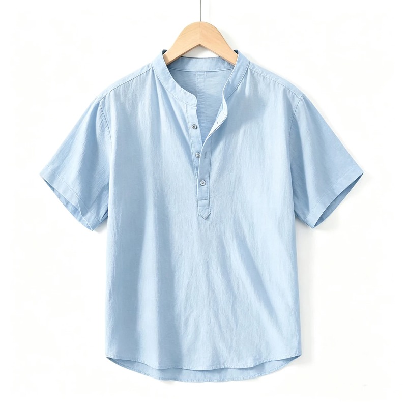 Yazlık Erkek Kısa Kollu Gömlek - Linen Shirt Breathable incelemesi ve fiyatı