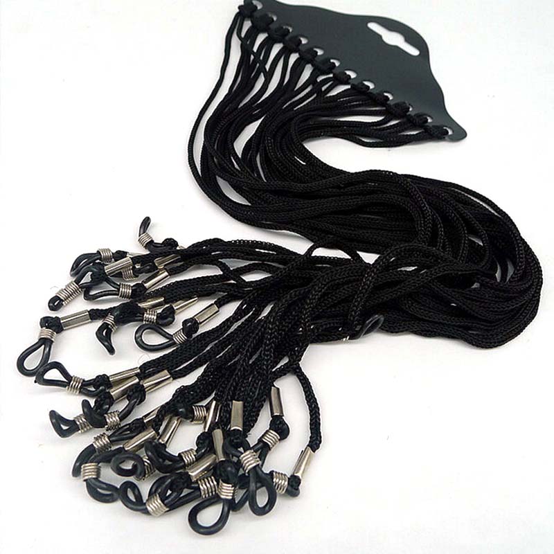 12 adet/takım Siyah Naylon Kor - Sunglass Retainer Cord incelemesi ve fiyatı
