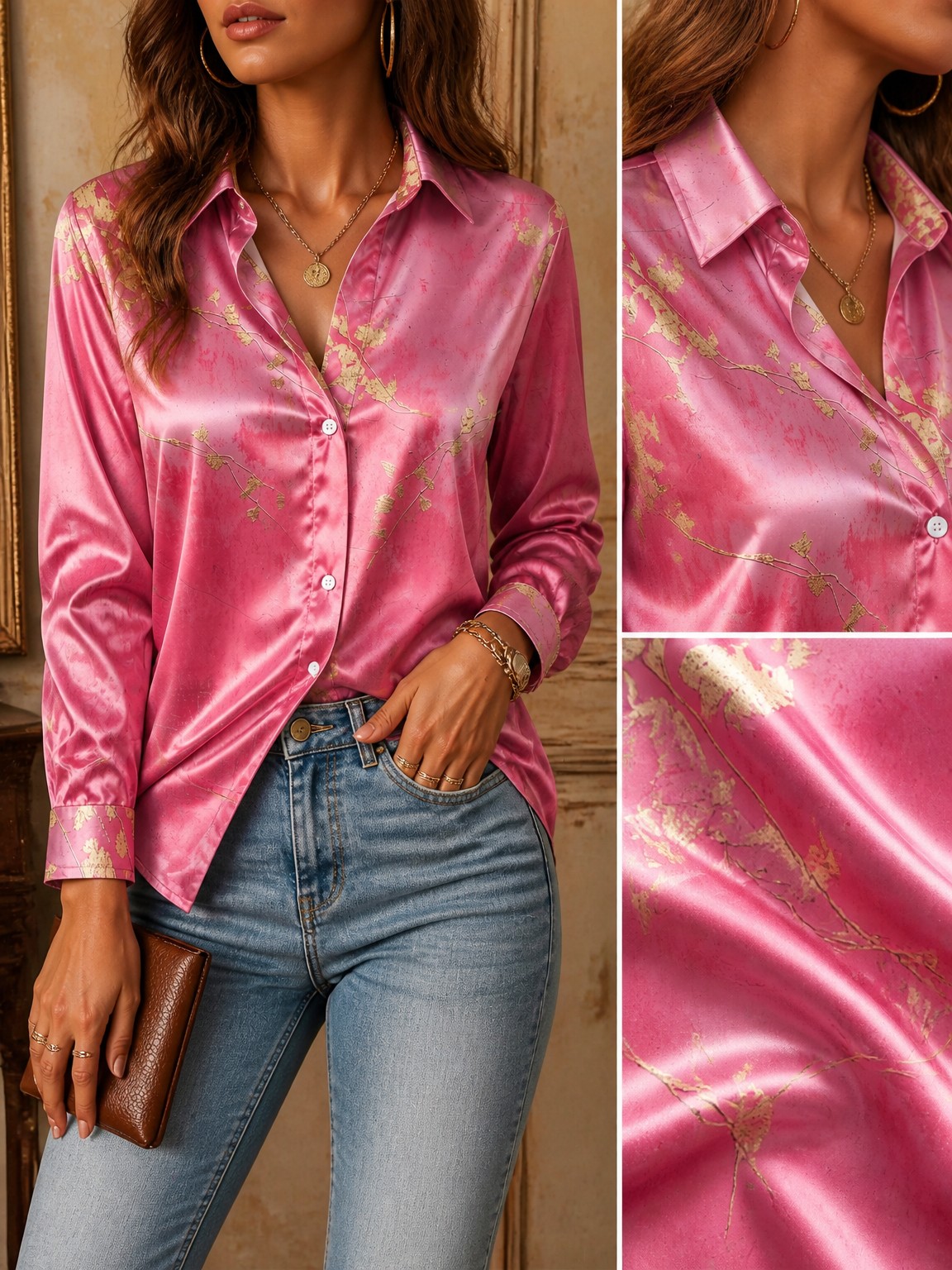 Kadın Uzun Kollu Çiçek Desenli - Resort Shirt Floral incelemesi ve fiyatı