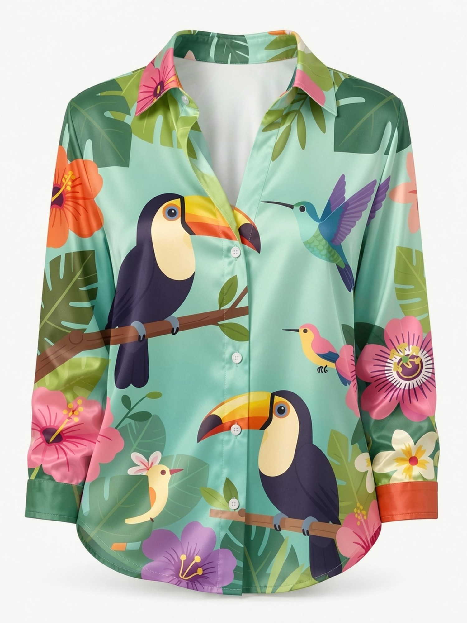 Kadınlar için Nane Yeşili Tuka - Resort Shirt Floral incelemesi ve fiyatı