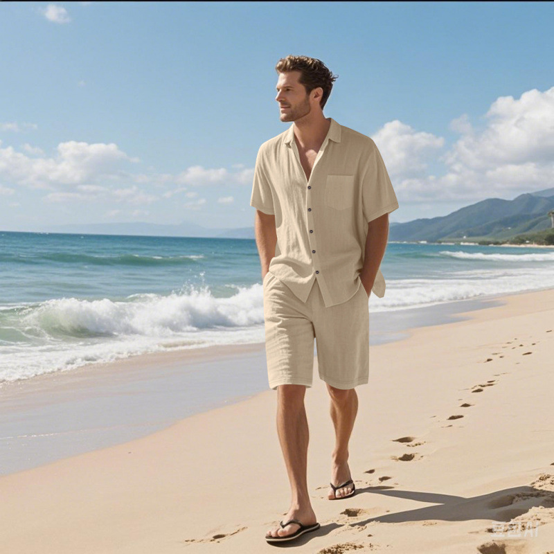 Erkekler Keten Karışımı Kamp Y - Linen Shirt Breathable incelemesi ve fiyatı