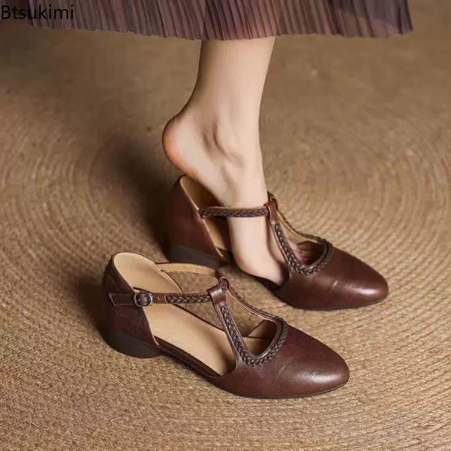 Yeni Yaz Kadın Retro Oyuklu To - Casual Sandal Leather incelemesi ve fiyatı