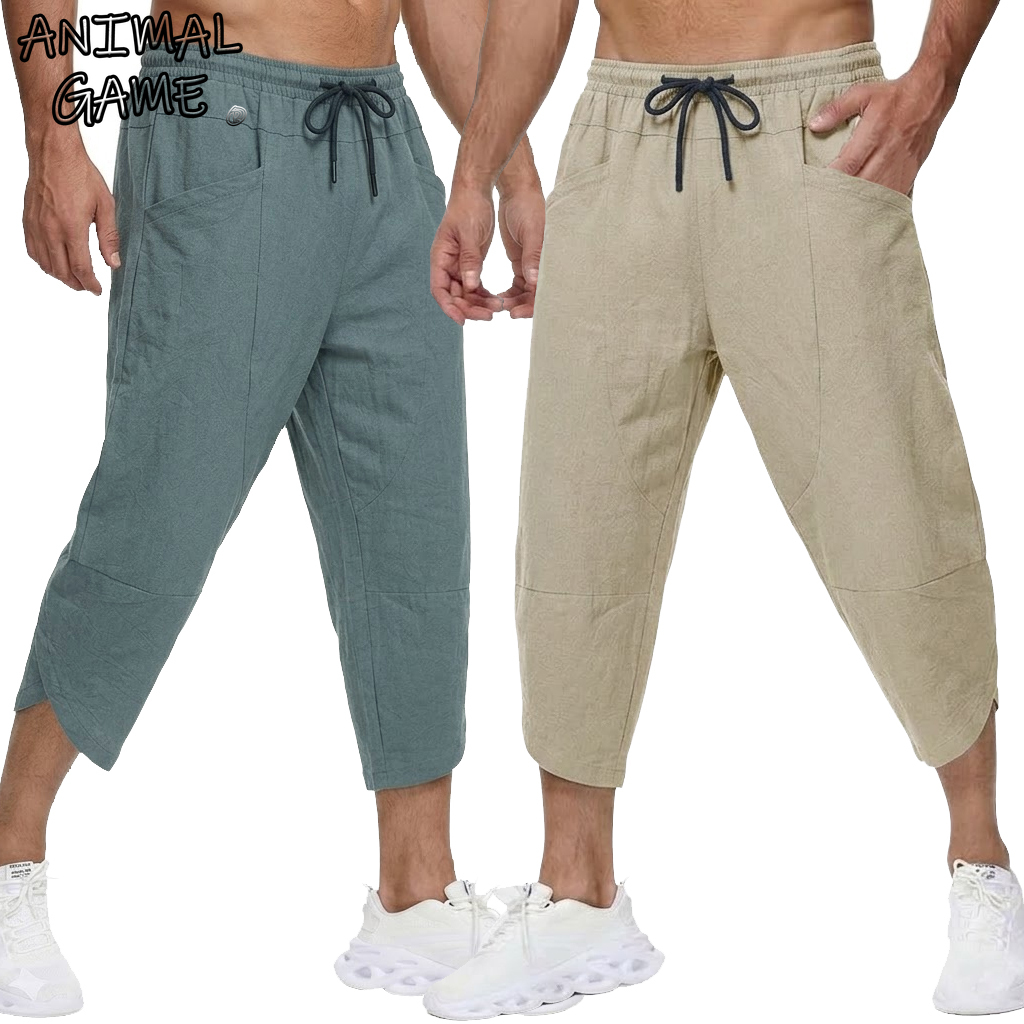 Yaz erkek Keten Rahat Kısa Pan - Short Linen Drawstring incelemesi ve fiyatı