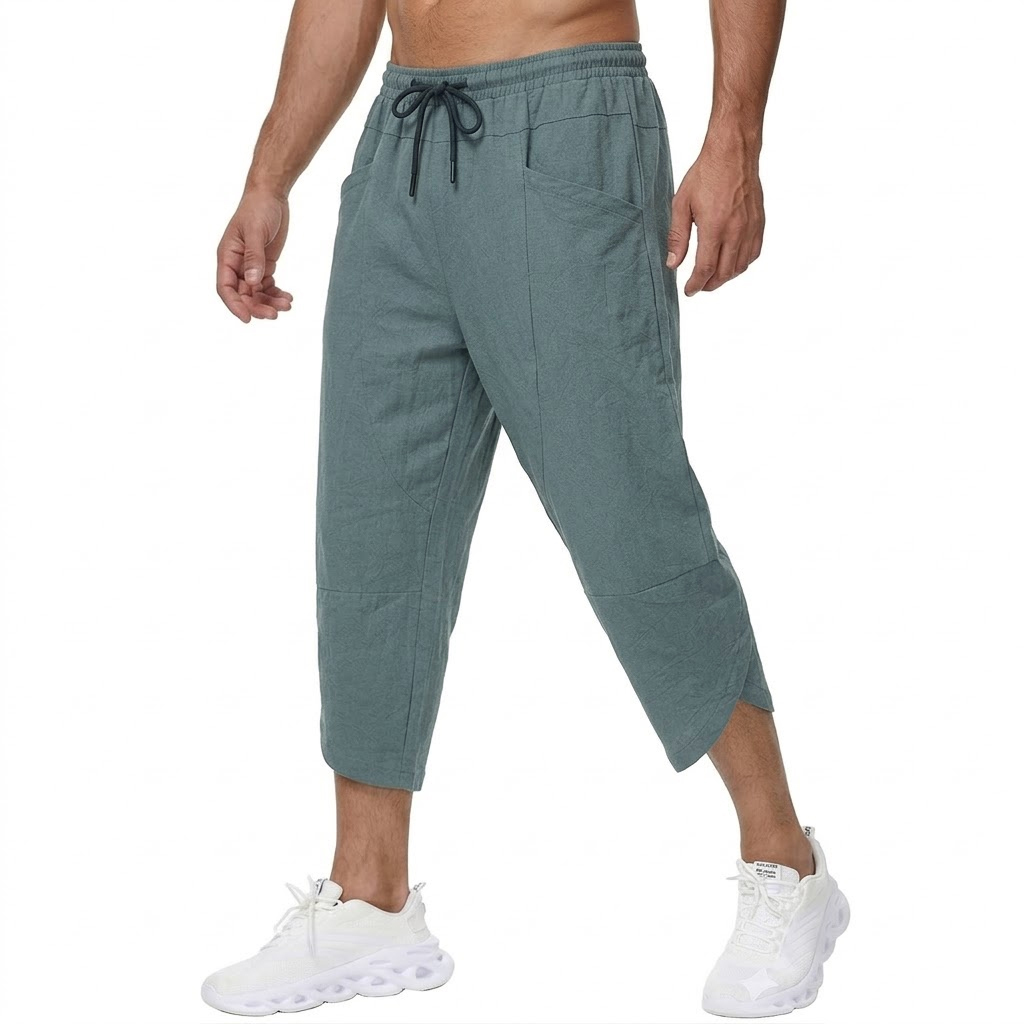 Yaz erkek Keten Rahat Kısa Pan - Short Linen Drawstring incelemesi ve fiyatı