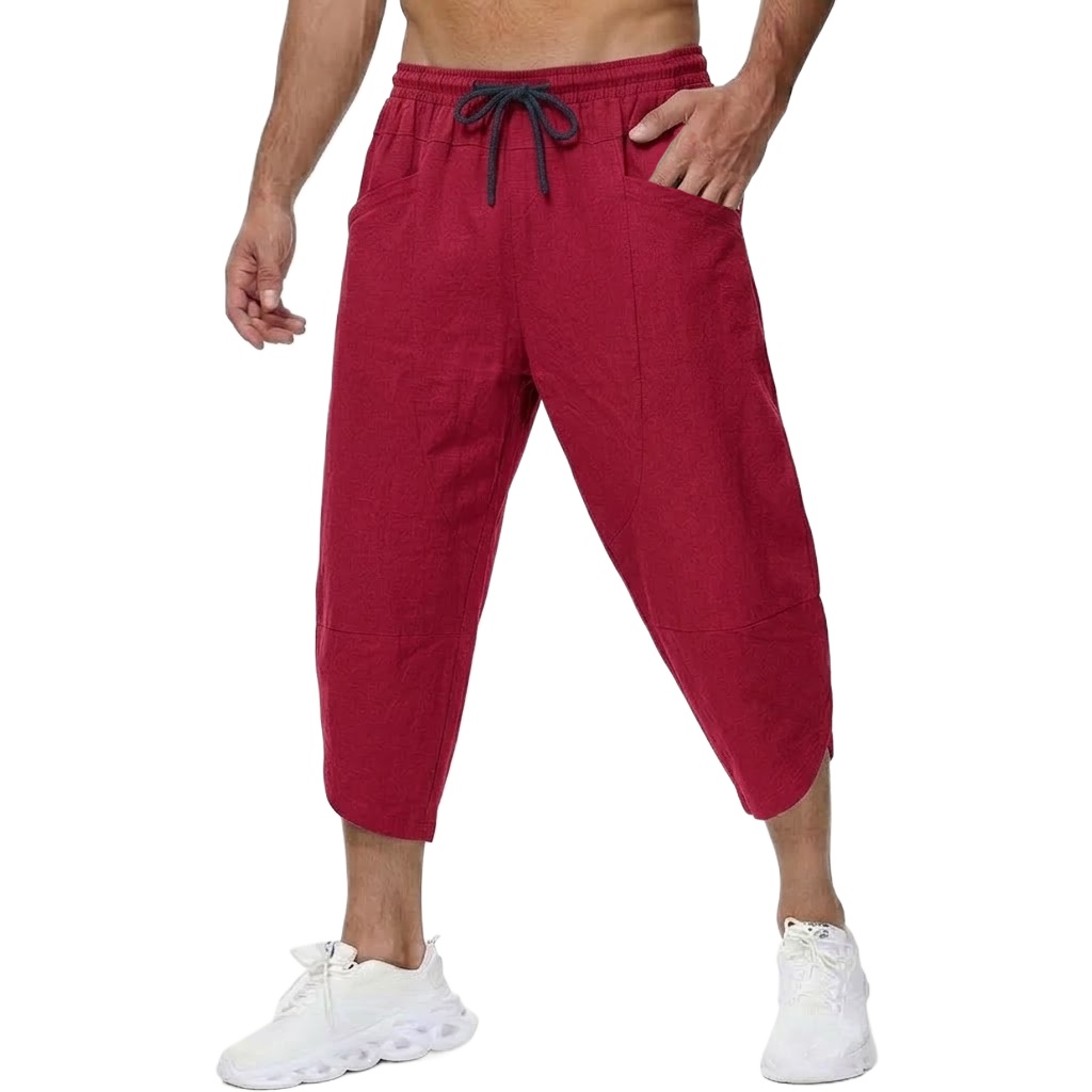 Yaz erkek Keten Rahat Kısa Pan - Short Linen Drawstring incelemesi ve fiyatı