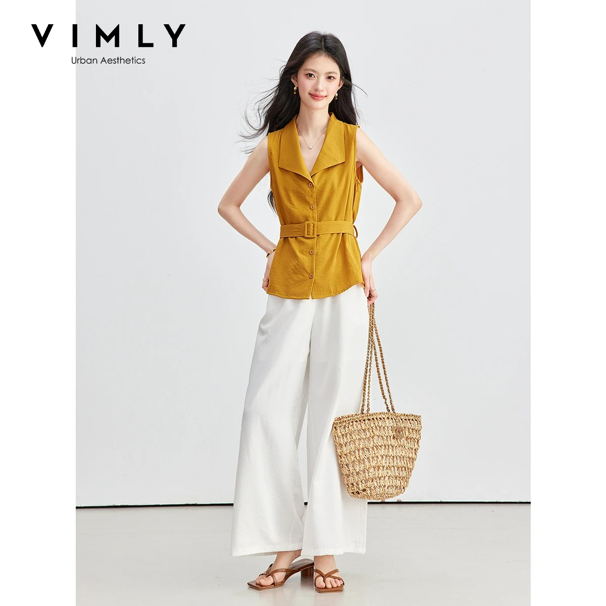 VIMLY Kadın Yaz Banliyö Takım  - Shirt Camp Collar incelemesi ve fiyatı