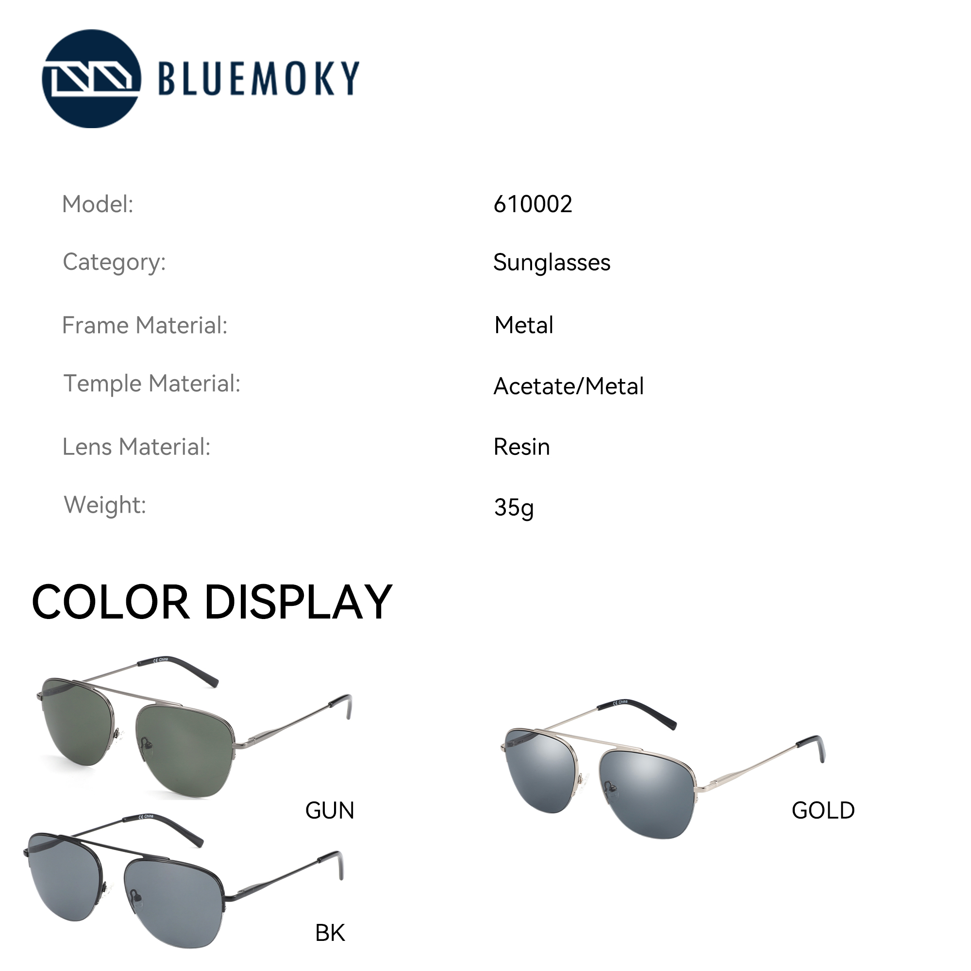 BLUEMOKY Moda Polarize Reçete  - Sunglasses Aviator Polarized incelemesi ve fiyatı