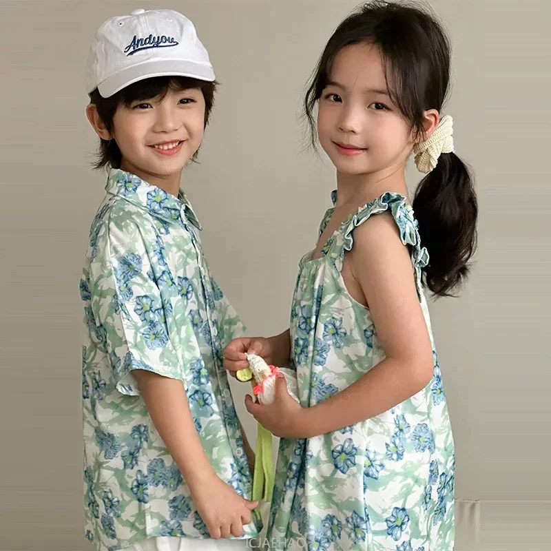 Look Boys Gömlekler Kore Çocuk - Resort Shirt Floral incelemesi ve fiyatı