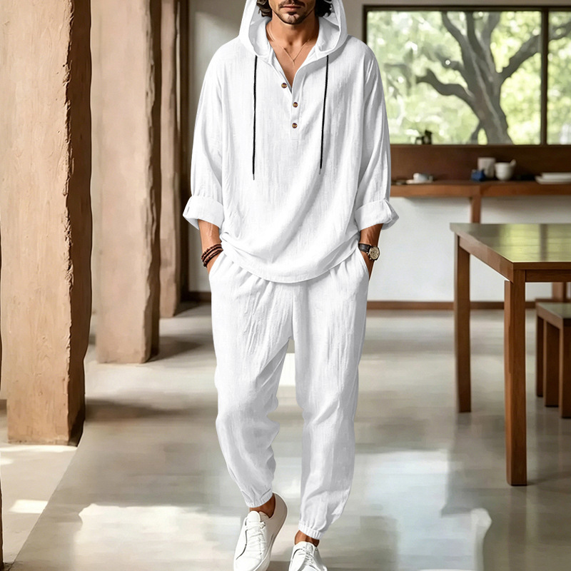 Erkek Yazlık Keten 2 Parça Tak - Short Linen Drawstring incelemesi ve fiyatı