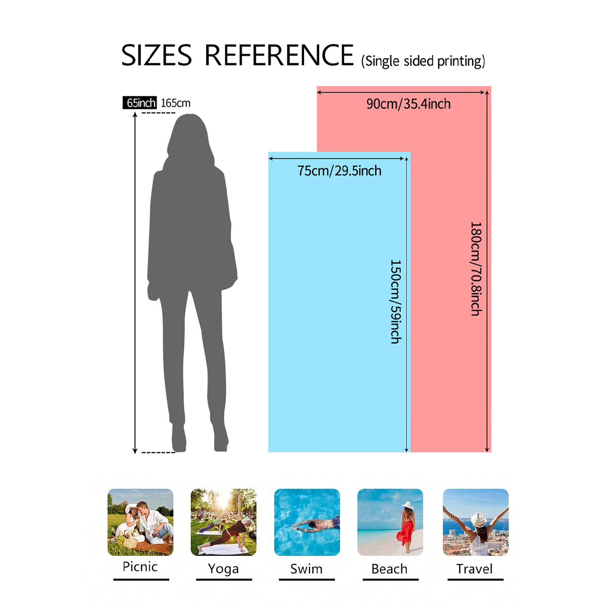 1 adet moda renkli çizgili büy - Beach Towel Large incelemesi ve fiyatı