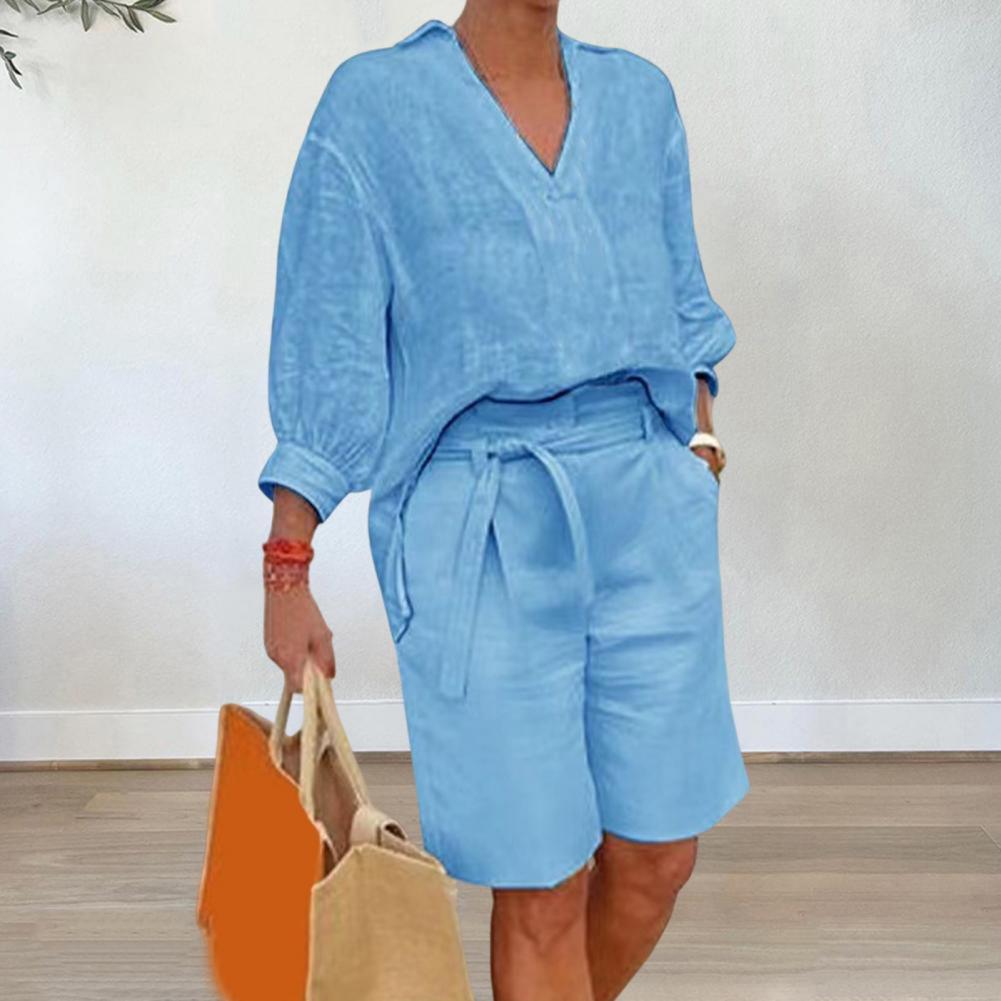 Pamuklu Keten Kadın İki Parçal - Linen Shirt Breathable incelemesi ve fiyatı