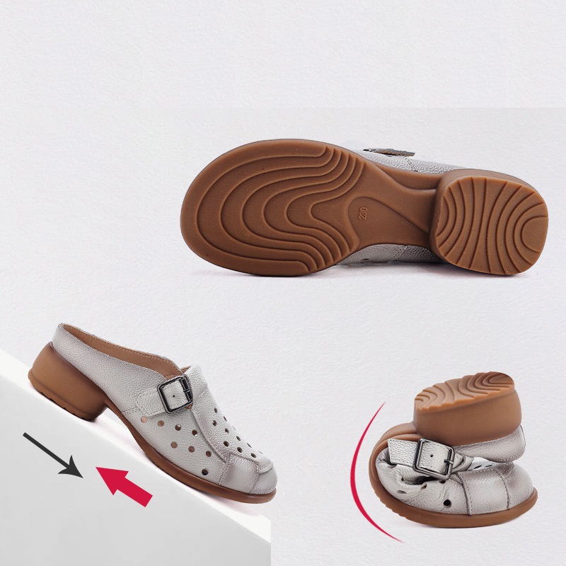 Yeni İnek Derisi Alçak Topuklu - Casual Sandal Leather incelemesi ve fiyatı