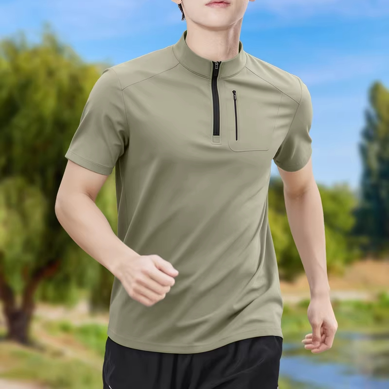 Erkek Yarım Fermuarlı Yüksek E - Shirt Camp Collar incelemesi ve fiyatı