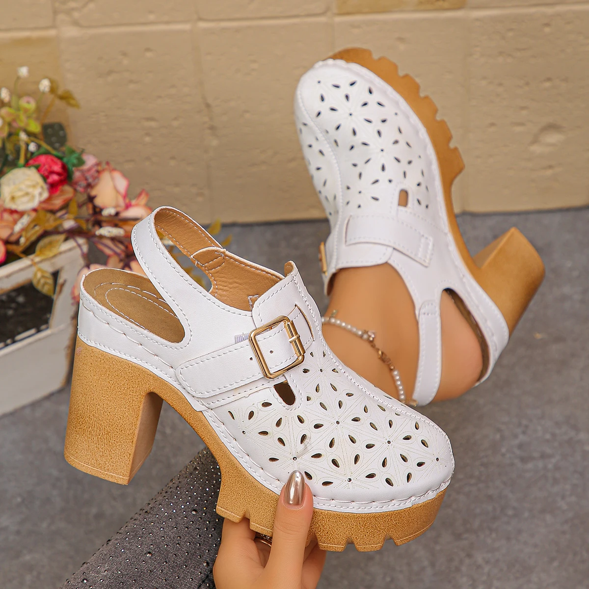 Büyük Boy Kadın Kalın Topuklu  - Casual Sandal Leather incelemesi ve fiyatı