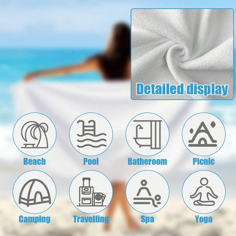 Süper Emici Hızlı Kuruyan 250g - Beach Towel Large incelemesi ve fiyatı
