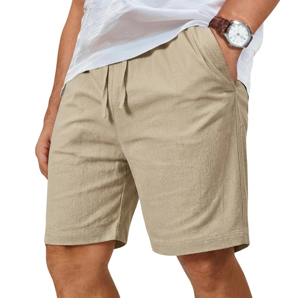 Büyük Beden Pamuklu Keten Şort - Short Linen Drawstring incelemesi ve fiyatı