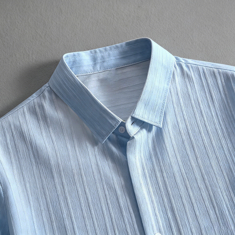 2026 Yeni Erkek Dikey Kırışık  - Shirt Camp Collar incelemesi ve fiyatı
