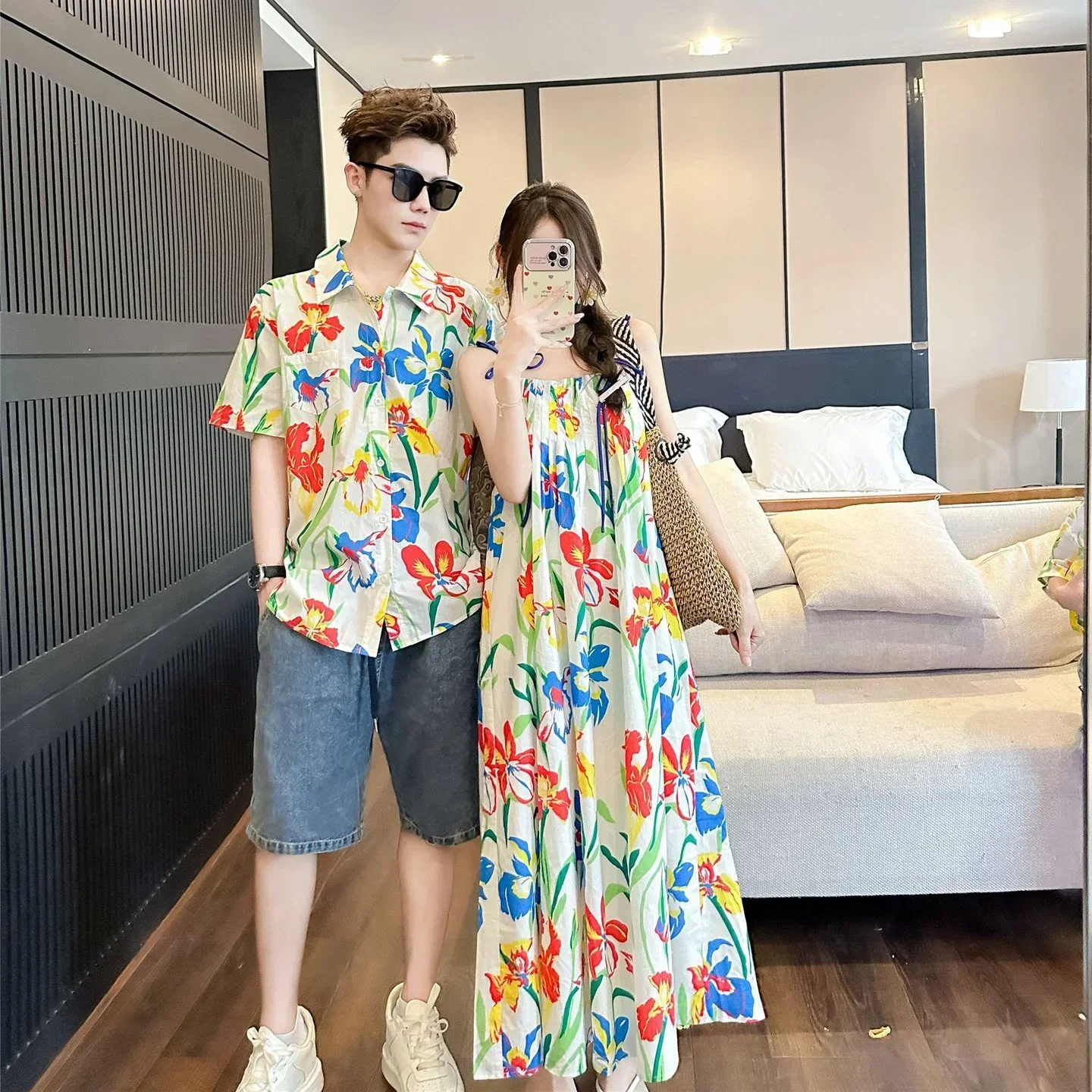 Tatil Giysileri Kore Anne ve K - Resort Shirt Floral incelemesi ve fiyatı