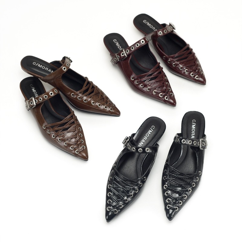 Sivri Burun Bağcıklı Kadın Ter - Casual Sandal Leather incelemesi ve fiyatı